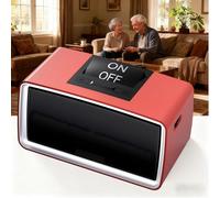Semplice lettore MP3 con pulsanti grandi e funzionamento facile, ideale per anziani, ipovedenti, pazienti affetti da demenza/Alzheimer, lettore audio - non richiede WiFi o Bluetooth, con scheda TF da