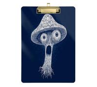 Semplice linea Art Shroom Star crazying clipboard Sparkle Hard Board per i compiti Pediatrico Dimensioni 9 x 12.5 Tablas para escribir Gold Hold