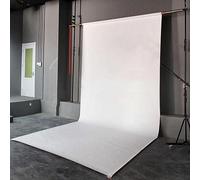Semplice ma efficace, sfondo portatile in PVC bianco puro, dimensioni approssimative: 90 cm x 150 cm