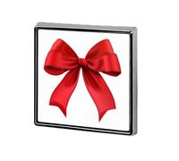 Semplice Minimal Rosso Fiocco di Natale Unisex Spille & Spille Piazza Leggero Risvolto Distintivo Gioielli per Abbigliamento Scialle Cappello