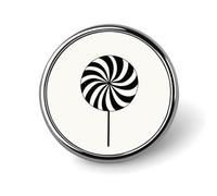 Semplice minimalista Candy rotonda spilla per uomo donna moda distintivo collare pin vestito giacca zaino accessori