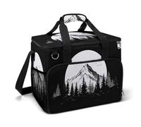 Semplice Montagna e Pino Camping Cooler Bag Isolato Spiaggia Refrigeratori Portatile A Prova di Perdite Borse con Tracolla