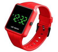 Semplice orologio da uomo e donna, sportivo, digitale, con display a LED, impermeabile, con data, cinturino in poliuretano Sandali Adventure Seeker, punta chiusa - T - Bambini