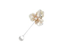 Semplice Perla Camelia Spille Spilli Ago Lungo Spille Fiore Spille Corpetto per Le Donne Scialle Colletto della Camicia Abito da Sposa Jewlery Convenient Design