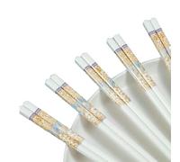 Semplice personalità di ceramica creativa per la casa stoviglie-10 paia di bacchette in porcellana ossea