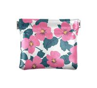 Semplice Petalo di Pesca Fiorisce Portamonete In Pelle Delle Donne Borse Borse Comodo Trucco Borsa Cambiamento Borsa per Uomo Donna Viaggio