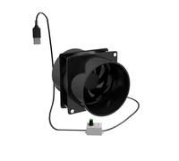 Semplice Piccola Cappa Aspirante USB Ventilazione Da Cucina Senza Installazione Ventola Di Scarico Condotti A Velocità Regolabile For Uso Domestico Ventole Di Scarico Per la ventilazione(With 1m pipe)