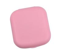 Semplice Piccolo Portatile Caso Lente Colorata Caramella Pinzette Incorporate SuctStick Lenti Superficie Satinata Scatola CompanCare, rosa