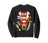 Semplice Pirata Halloween Costume Mappa del Tesoro Spada Funt Felpa