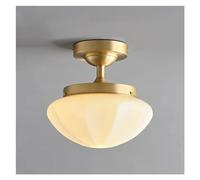 Semplice plafoniera di Lusso H65 in Rame V-intage Stile Crema Francese Ingresso Guardaroba Corridoio Decorazione Interna Luci notturne a LED,Stile Minimalista