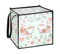 Semplice Safari Animale Colore Pastello Cubo Cubo Contenitori di Immagazzinaggio per Armadio Pieghevole Alti Cestini Dispensa 33x33x33 In
