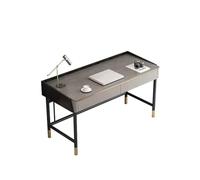 Semplice Scrivania in ardesia di roccia di stile di lusso Scrivania moderna e semplice for PC Tavolo da tavolo for studenti, casa, camera da letto, scrivania, banco da lavoro grigio Scrivere(120*50*75