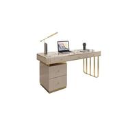Semplice Scrivania luminosa di lusso moderna semplice di fascia alta scrivania da ufficio scrivania da casa tavolo da scrivania minimalista tavolo da studio e sedie Scrivere(Bianco,120*60*74CM)