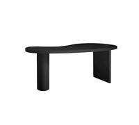 Semplice Scrivania minimalista interamente in legno massello, scrivania da ufficio sagomata, banco da lavoro creativo in tronchi, scrivania da consulenza, tavolo da negoziazione Scrivere(160*70*75cm)