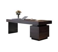Semplice Scrivania minimalista leggera e di lusso, studio domestico, camera da letto, scrivania in legno affumicato, tavolo da PC, semplice scrivania da ufficio di fascia alta Scrivere(240x70x75cm)