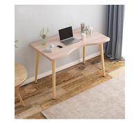 Semplice scrivania per computer da casa, spazioso tavolo da ufficio con bordi arrotondati, ideale per case in affitto, case, uffici e ristoranti, design elegante e funzionale