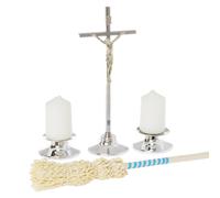 Semplice set di canti natalizi in argento, piccolo, 17 cm
