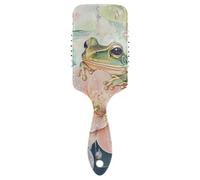 Semplice Shining Jewelry Frog spazzola delicata capelli ricci testa massaggiatore cuoio capelluto per diradamento dei capelli con manico ergonomico cepillos para cabello
