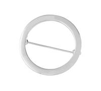 Semplice spilla per cardigan rotonda/a forma di cuore, in lega liscia, accessorio per vestiti per occasioni sociali, elegante abbellitore di abiti, love, come descritto