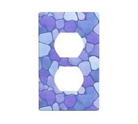 Semplice superficie di pietra Texture copertura interruttore luce copertura decorativa 1 banda piastra da parete per cucina stanza bagno dimensioni 7x11,4 cm