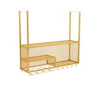 Semplice supporto galleggiante per la casa dei ristoranti da appendere creatività capovolta decorazione artistica in ferro 120 x 30 cm