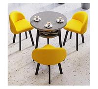 Semplice tavolo da reception e sedia combinazione ufficio tempo libero negoziazione tavolo nordico 1 tavolo 3 sedie casa soggiorno balcone cucina caffè hotel sala riunioni L
