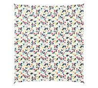 Semplice tenda da spiaggia pieghevole con foglie floreali retrò UPF50+, impermeabile, grande riparo solare portatile con tasche per sabbia, per campeggio, picnic, cortile e pesca