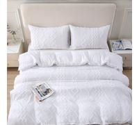 Semplice tessuto per la casa spazzolato in stile crema jacquard tridimensionale a spina di pesce a rombo - nappa con fiori recisi ondulati a forma di ondulato con fiori recisi a scacchi federa per bia