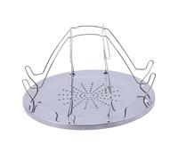 Semplice tostapane portatile in acciaio inossidabile, griglia pieghevole da campeggio all'aperto, multiuso for forno