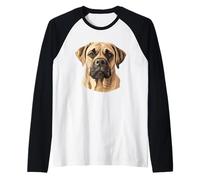 Semplice Vecchio Mastino Inglese Amante Del Maglia con Maniche Raglan