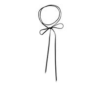 Semplice Velluto Lunga Corda Collana Per Le Donne Annodato Bowknot Chokers Tie-up Catena Clavicola Gioielli Collare Accessorio