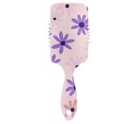 Semplice Viola Daisy Pastel Pink antistatico spazzola per capelli spazzola da massaggio mened per asciugatura con manico ergonomico cepillo para cabello de mujer
