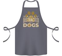 Semplicemente Distratta Da Cani Divertente Adhd Cotone Grembiule 100% Biologico