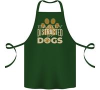 Semplicemente Distratta Da Cani Divertente Adhd Cotone Grembiule 100% Biologico