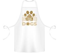 Semplicemente Distratta Da Cani Divertente Adhd Cotone Grembiule 100% Biologico