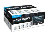 Semplicemente s-20-mc, Strong Mini Flessibile e Clip per Tubo in Acciaio Placcato in Zinco da