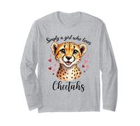 Semplicemente Una Ragazza Che AMA i ghepardi Maglia a Manica