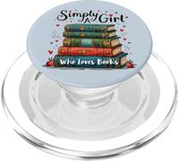 Semplicemente una ragazza che ama i libri illustrazione PopSockets PopGrip per MagSafe