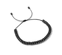 Semplici braccialetti geometrici selvaggi per gli uomini amano perline piatte nere calcoli biliari intrecciati a mano braccialetti regolabili gioielli pratici e professionali