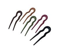 Semplici forcine per capelli francesi, bastoncini per capelli e forcine per capelli con due rebbi, eleganti bastoncini per chignon e forcine per chignon satinate, confezione da 5