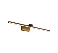 Semplici Led Specchio Fari Bagno Bagno Cabinet Specchio Luce Impermeabile e Anti-Nebbia Lampade Bagno Luci Nordiche/Black-Warm Light/80Cm