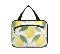Semplici Limoni Gialli Appesi Borse da Viaggio per Articoli da toeletta con Gancio Designer Pieghevole Kit da Barba Borsa per Gli Uomini Viaggi Must Gym kit de viaje para Mujer, Limoni Gialli Semplici