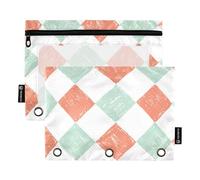 Semplici sacchetti geometrici (10) raccoglitori a 3 fori per 3 anelli cartella con tre anelli per cancelleria scolastica organizer Upplies, Geometrico Semplice (10), 1 sizex2, Cartoni