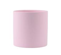 Semplici vasi da Fiori in Ceramica Colorata, fioriere per Piante grasse, Decorazione da Giardino, vasi Solidi per Piante (Rosa Chiaro 9x9x9 cm)