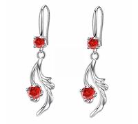 Semplici zirconi gocce d'acqua lucido moda orecchini donna signora rame set zircone Fishtail orecchini matrimonio due orecchini piercing set, Misura unica, Rame, Nessuna pietra preziosa
