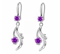 Semplici zirconi gocce d'acqua lucido moda orecchini donna signora rame set zircone Fishtail orecchini matrimonio due orecchini piercing set, Misura unica, Rame, Nessuna pietra preziosa