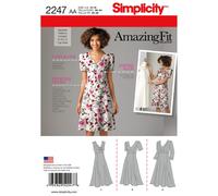 Semplicità 2247 Abiti Modello Cucito Per Donne Taglie 10-18 E 20W-28W