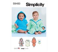 Semplicità Modello Cucito S9483 Set Da Bagno Per Bambini
