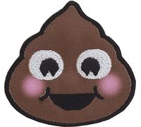 semplicità Poo Emoji Iron On Applique, Poliestere, Multicolore, 7.9 x 8.51 x 0.2 cm