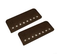 Semplifica la tua vita con questa confezione da 2 tappetini antiscivolo per scale in legno lavabili e non richiedono manutenzione, colore marrone